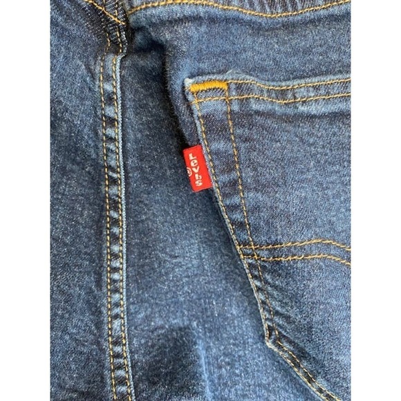 Levi’s 505 Dark Wash High Rise Zipper Fly Straight Leg 34 x 34 Red Label - Picture 2 of 5